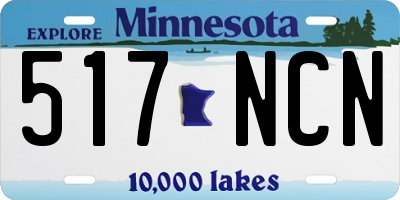 MN license plate 517NCN