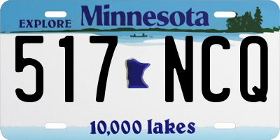 MN license plate 517NCQ