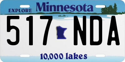 MN license plate 517NDA