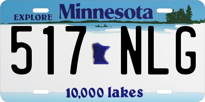 MN license plate 517NLG