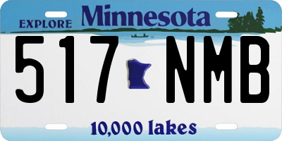 MN license plate 517NMB