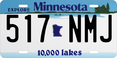 MN license plate 517NMJ