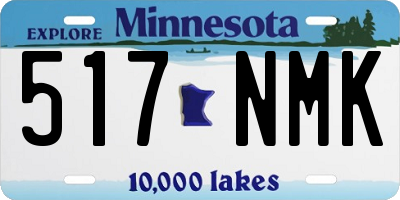 MN license plate 517NMK