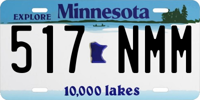 MN license plate 517NMM