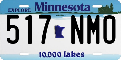 MN license plate 517NMO