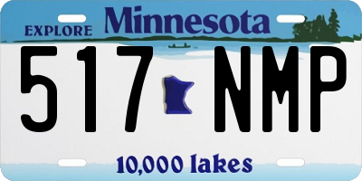 MN license plate 517NMP