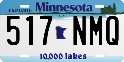 MN license plate 517NMQ