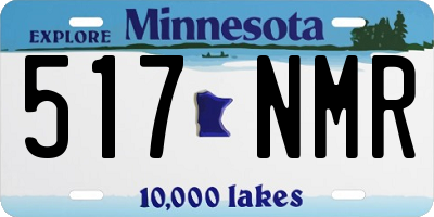 MN license plate 517NMR