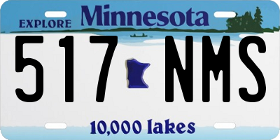 MN license plate 517NMS