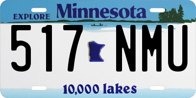 MN license plate 517NMU