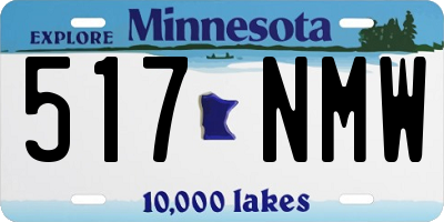 MN license plate 517NMW