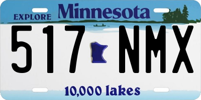MN license plate 517NMX