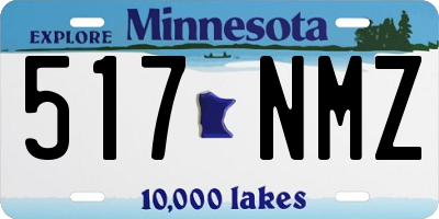 MN license plate 517NMZ