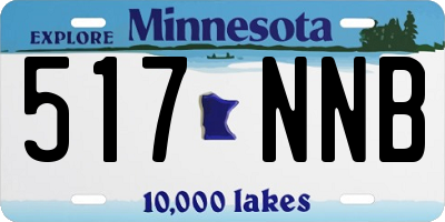 MN license plate 517NNB