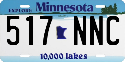 MN license plate 517NNC