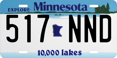 MN license plate 517NND
