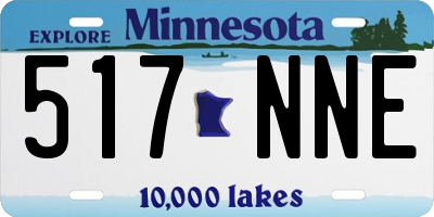 MN license plate 517NNE