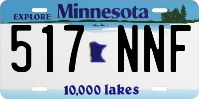 MN license plate 517NNF