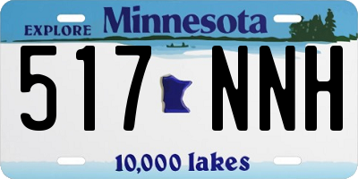 MN license plate 517NNH