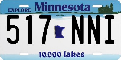 MN license plate 517NNI