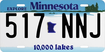 MN license plate 517NNJ