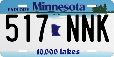 MN license plate 517NNK