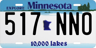 MN license plate 517NNO