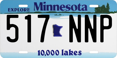 MN license plate 517NNP