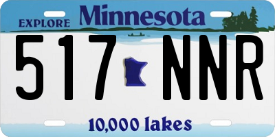 MN license plate 517NNR