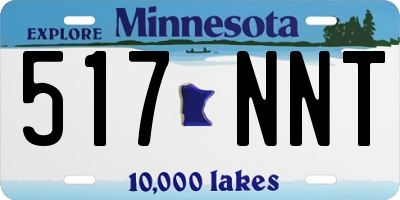 MN license plate 517NNT