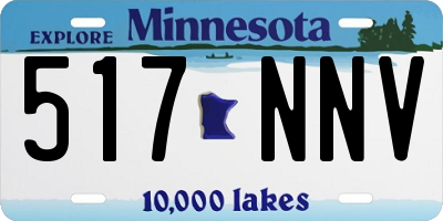 MN license plate 517NNV