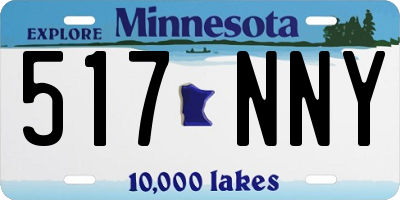 MN license plate 517NNY