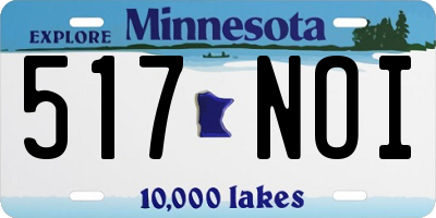 MN license plate 517NOI