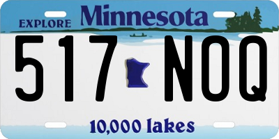 MN license plate 517NOQ
