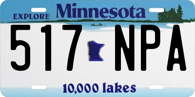 MN license plate 517NPA