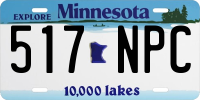 MN license plate 517NPC