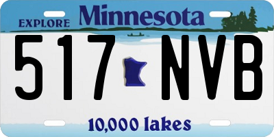 MN license plate 517NVB