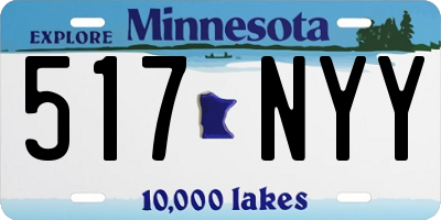 MN license plate 517NYY