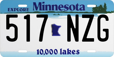 MN license plate 517NZG