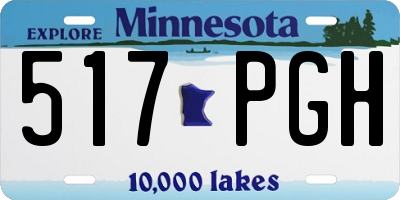 MN license plate 517PGH