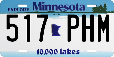 MN license plate 517PHM