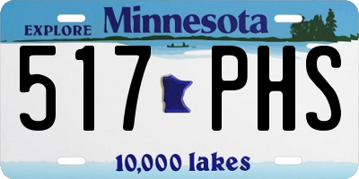 MN license plate 517PHS