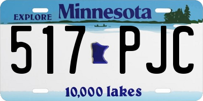 MN license plate 517PJC