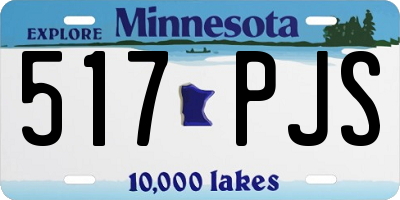 MN license plate 517PJS