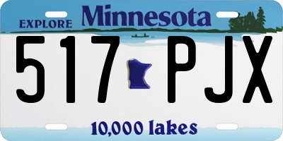 MN license plate 517PJX
