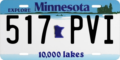MN license plate 517PVI