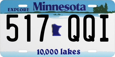 MN license plate 517QQI