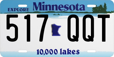 MN license plate 517QQT