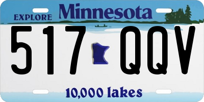 MN license plate 517QQV