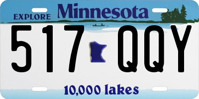 MN license plate 517QQY